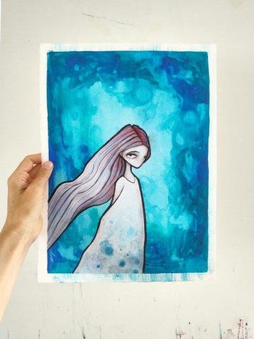 Lotte Teussink - Studio Works no. 17 – Original painting on