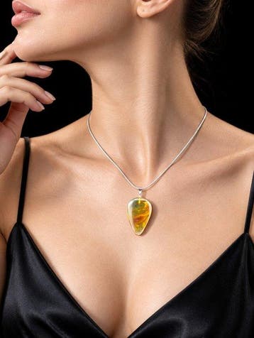 Indrukwekkende Baltische barnsteen ketting – Volledig, Antiek en Kunst