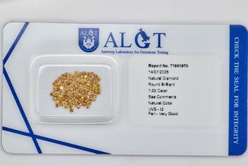 Zonder minimumprijs - 122 pcs Diamant (Natuurlijk) - 1.02 ct, Handtassen en Accessoires, Edelstenen, Nieuw