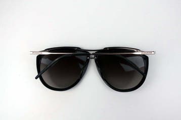 Jil Sander - JS134S Black Classic Aviator - Unisex -, Nieuw