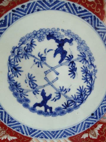 Schotel - Wandbord - Porselein - Imari porseleinen bord