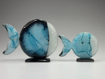 Studio Habrat - Beeldje - Blue Fish (2) - fusie