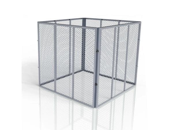 Veiling - Metalen compostbak - Tuinafval - 800L - Zilver, Jardin & Terrasse, Terre & Fumier