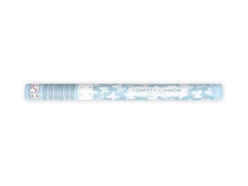 Confetti Kanon Vlinders Wit 60cm, Verzenden