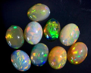 Gratis verzending Ct. 10,10 Natuurlijke Ethiopische opalen