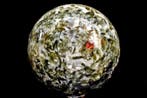 Tourmaline verte de première qualité et mica sphère -