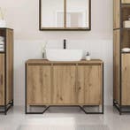 vidaXL Wastafel kabinet voor de badkamer Artisan Eiken 91 x, Huis en Inrichting, Verzenden, Nieuw