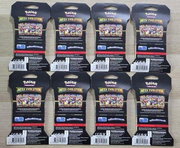 Pokémon - 8 Booster pack - Sleeved Mega Evolution - Various, Hobby en Vrije tijd, Nieuw