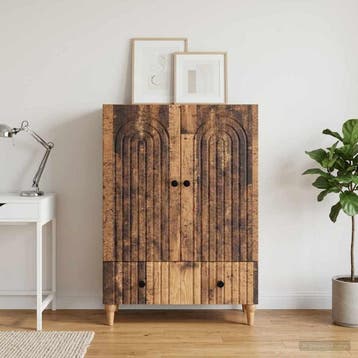 vidaXL Dressoir Oud hout 66 x 34,5 x 95 cm Bewerkt hout, Verzenden, Nieuw