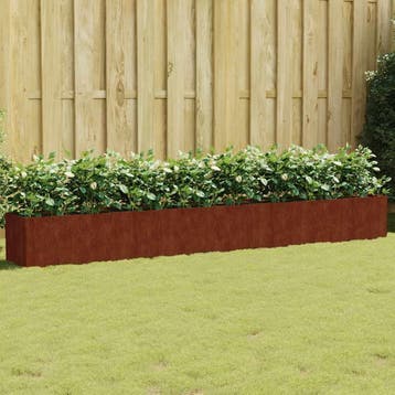vidaXL Plantenbak verhoogd 360x40x40 cm cortenstaal, Verzenden