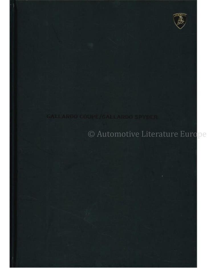 2005 LAMBORGHINI GALLARDO COUPE SPYDER HARDCOVER BROCHURE, Boeken, Auto's | Folders en Tijdschriften