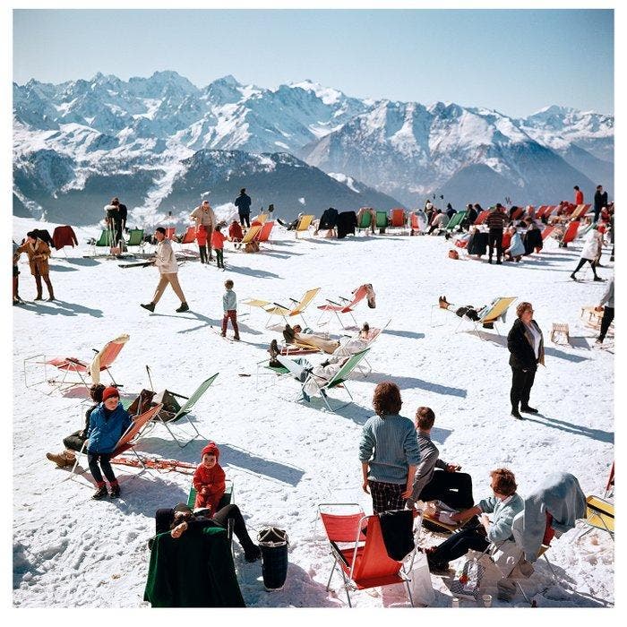 Slim Aarons (1916–2006) - Verbier Vacation, Antiquités & Art, Art | Objets design