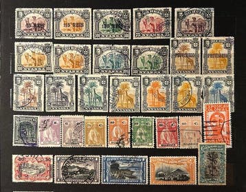 Wereld 1891/1950 - Grote koloniale postzegelverzameling, Gestempeld
