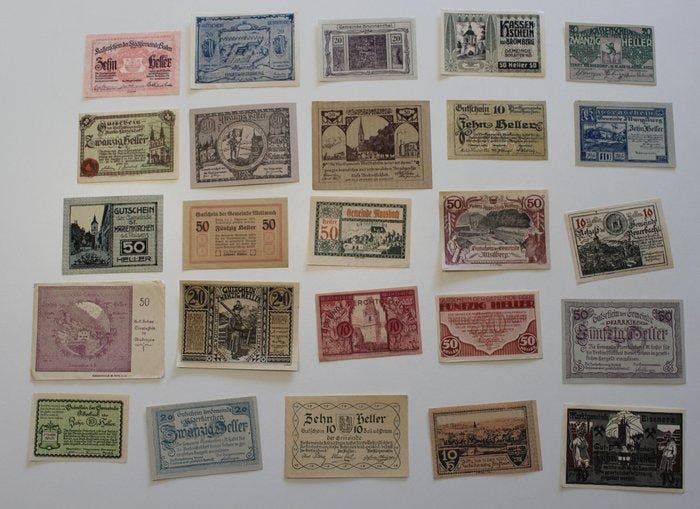 Oostenrijk. - 102 Notgeldscheine - 1920s (Zonder, Postzegels en Munten, Bankbiljetten | Europa | Niet-Eurobiljetten