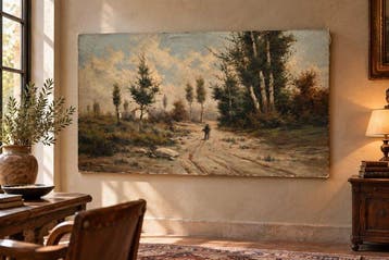 École espagnole (XIX) - Le Chemin à travers les bois - XL