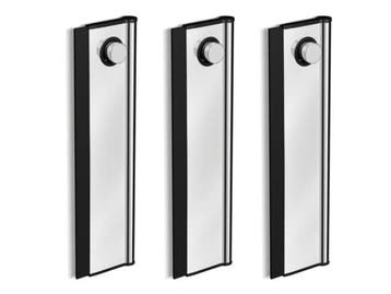 Veiling - 3x Beaux douchewisser met muurhaak Ulis chroom, Nieuw