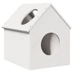vidaXL Kattenhuis 41x50x50 cm massief grenenhout wit, Dieren en Toebehoren, Katten-accessoires, Verzenden, Nieuw