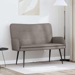 vidaXL 2-Zits Sofa Taupe 115 x 61 x 87 cm Stof, Huis en Inrichting, Verzenden, Nieuw