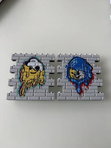 Lego Stenen - Lego Classic wall art print pattern, Nieuw