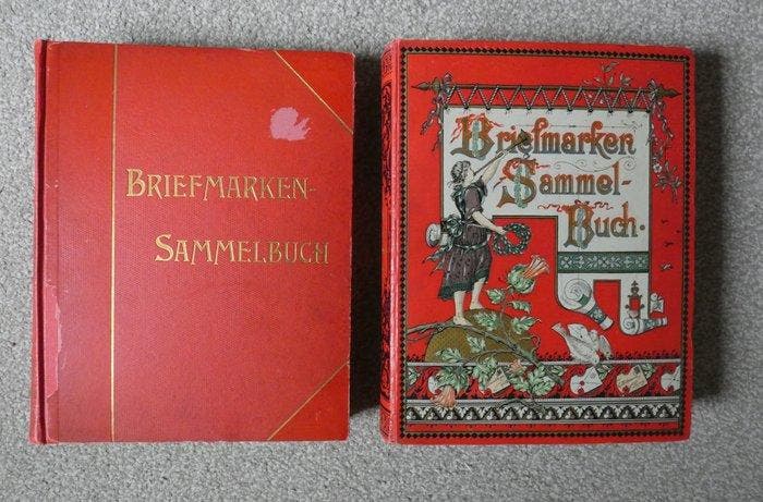 Monde 1860 - 2 x Schwanenberg album de timbres du monde, Timbres & Monnaies, Timbres | Amérique