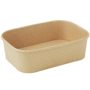 Voedselcontainers | Papier | Recyclebaar | 750ml | 300, Verzenden