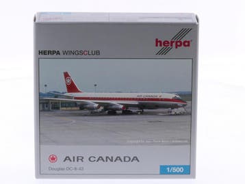 Schaal 1:500 Herpa 509893 Douglas DC-8-43 Air Canada Reg...., Ophalen of Verzenden, Zo goed als nieuw