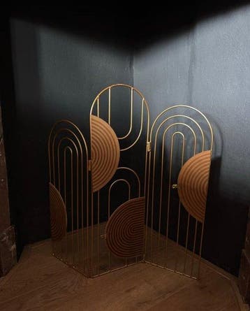 Scherm / kamerverdeler - Art Deco Stijl Tafel Schern