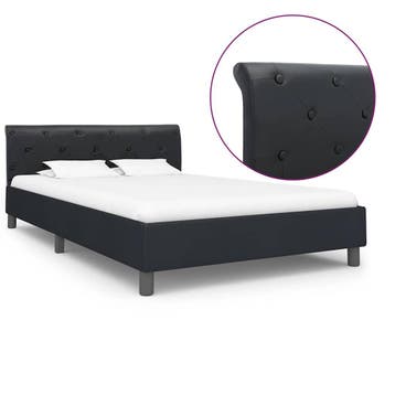 vidaXL Bedframe kunstleer zwart 140x200 cm, Verzenden, Nieuw