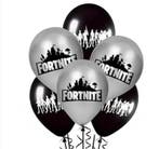 Ballonnen ballon fortnite 10 stuks! 5x zwart + 5x grijs kind, Verzenden