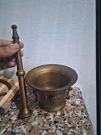 Mortier - Laiton - Vintage de létau du grand-père