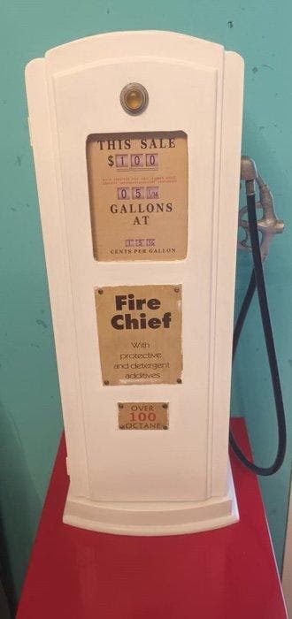 Armoire - 70 °C - Bois, Acier, Métal - Pompe à essence