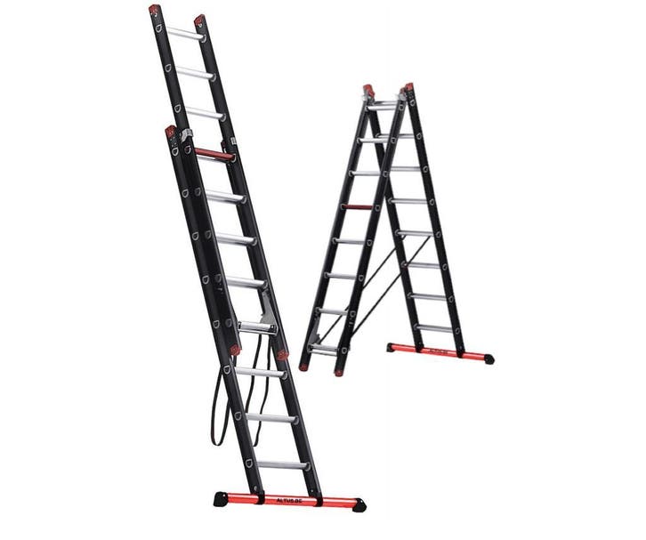 Altrex 2-delige Reformladder Mounter 2×8 Sporten, Doe-het-zelf en Bouw, Ladders en Trappen, 2 tot 4 meter, Opvouwbaar of Inschuifbaar