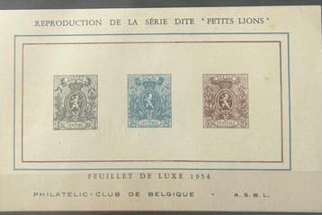 Belgique 1955 - Philatelic Club de Belgique - Feuillet de