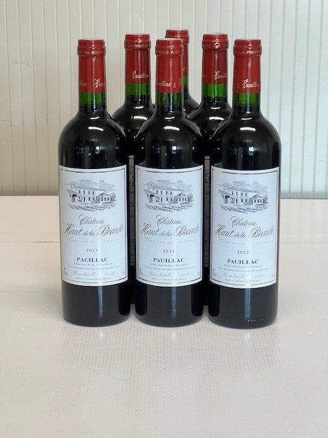 2013 Chateau Haut de la Becade - Pauillac - 6 Flessen (0.75, Verzamelen, Wijnen