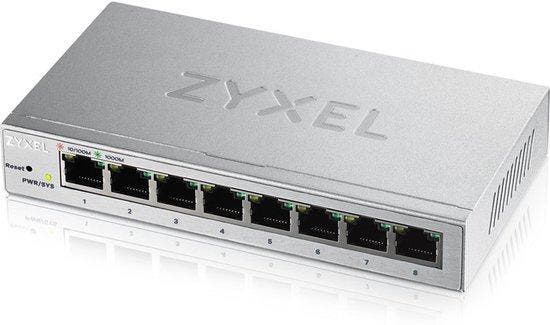 Desktop Switch ZyXEL GS1200-8-EU0101F 16 Gbps LAN RJ45 x 8, Informatique & Logiciels, Amplificateurs wifi, Envoi