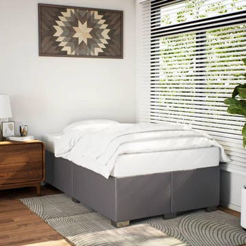 vidaXL Bedframe kunstleer grijs 120x200 cm, Verzenden, Nieuw