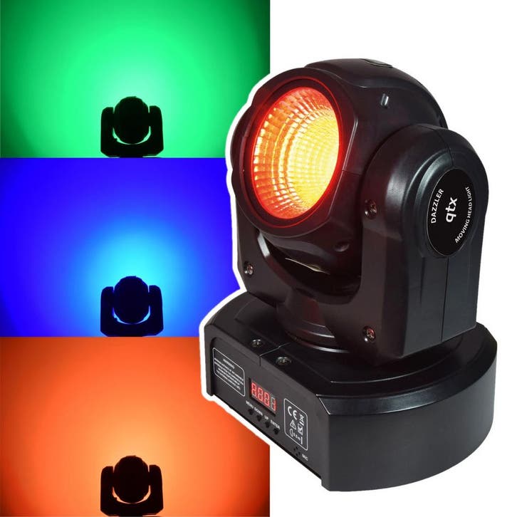QTX Dazzler: 80W 5-colour COB LED LED RGBWA Moving Head, Muziek en Instrumenten, Licht en Laser