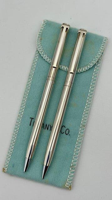 Tiffany & Co - Clip T Sterling Ballpoint Pen & Mechanical, Nieuw