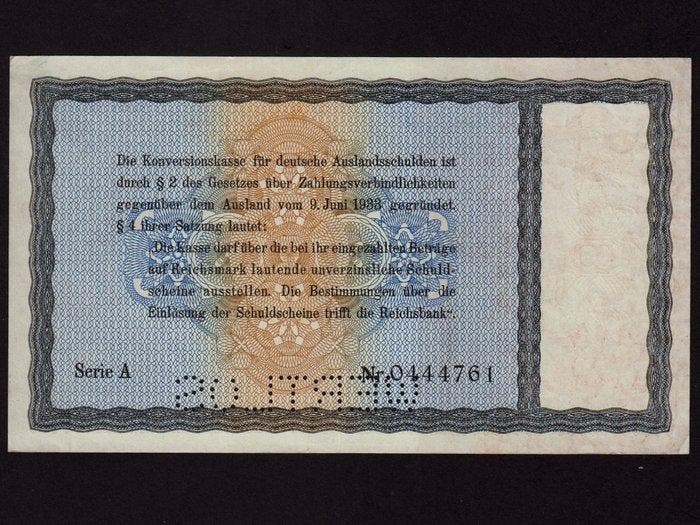Duitsland. - 40 Reichsmark 1934 - WERTLOS - Pick 202 -, Postzegels en Munten, Bankbiljetten | Europa | Niet-Eurobiljetten
