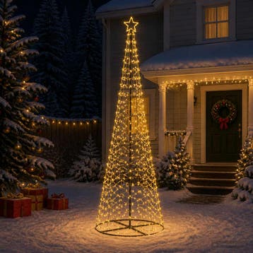 vidaXL Led-kerstboom spiraal met voet EKENAS 300 cm 475, Verzenden, Nieuw