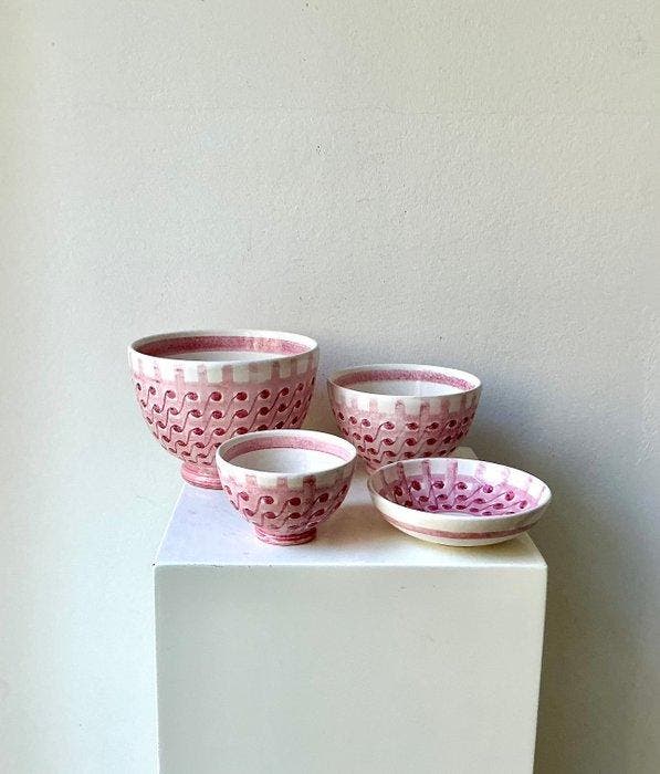 Hedwig Bollhagen - Hedwig Bollhagen - Bol - Porcelaine - Set, Antiquités & Art, Art | Objets design