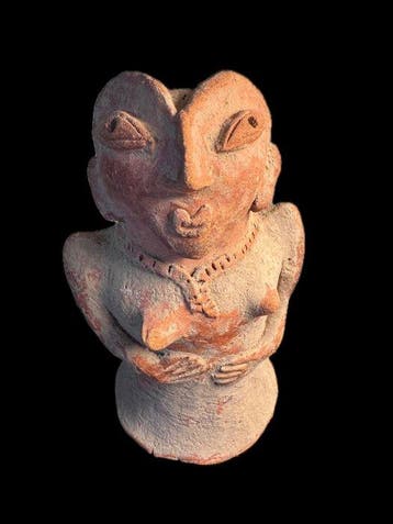 Indus Vallei Terracotta Idool van Bajaur - 19.5 cm