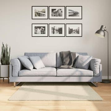 vidaXL Vloerkleed HUARTE laagpolig zacht wasbaar 120x120 cm, Verzenden, Nieuw