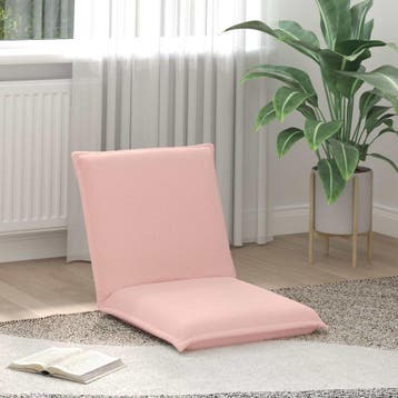 vidaXL Verstelbare vloostoel Roze Schapenstof, Huis en Inrichting, Verzenden, Nieuw