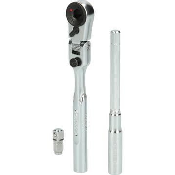 KS Tools 1/4 bitratelset met scharnierkop 3-delig, Verzenden, Nieuw