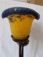 Lampe - Lampe de table au style Art déco - fer forgé verre