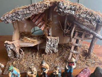 Kerststal - Gips, Hout, Antiek en Kunst