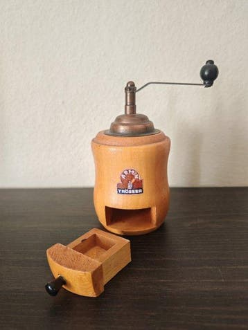 Moulin à café (3) - Bois, Laiton, Métal - Macinini vintage