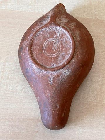 Oud-Romeins, Keizerrijk Terracotta olielamp (Zonder, Antiek en Kunst
