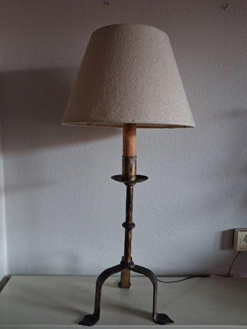 Tafellamp - IJzer, Gouden brood - Lamp in neoklassieke stijl